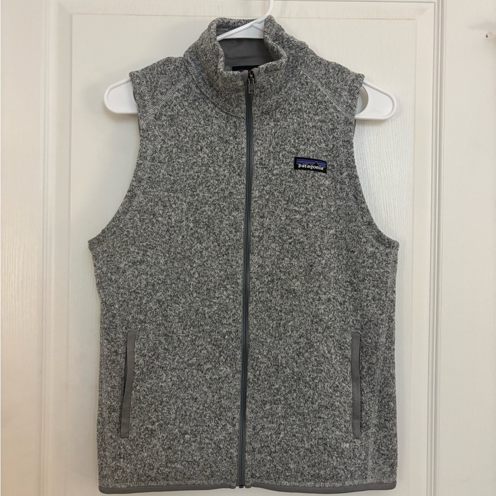 Patagonia Heathered Gray Zip Vest